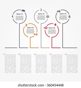 Infographic design template with place for your data. Vector illustration.