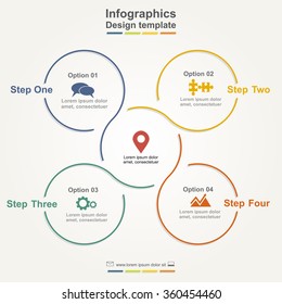 Infographic design template with place for your data. Vector illustration.