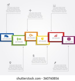 Infographic design template with place for your data. Vector illustration.