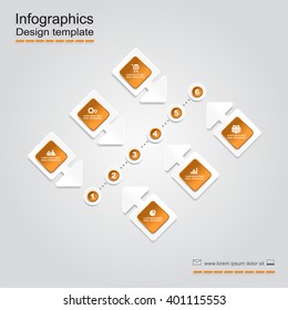 Infographic design template with place for your data. Vector illustration.
