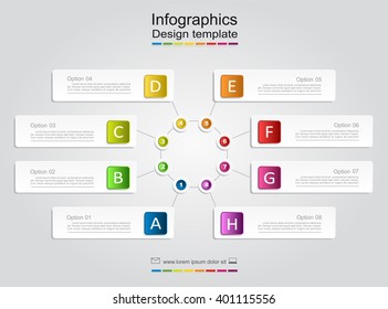 Infographic design template with place for your data. Vector illustration.