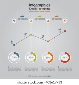 Infographic design template with place for your data. Vector illustration.