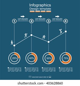 Infographic design template with place for your data. Vector illustration.
