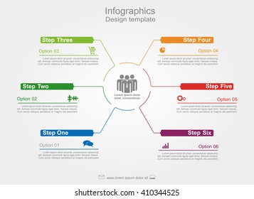 Infographic design template with place for your data. Vector illustration.