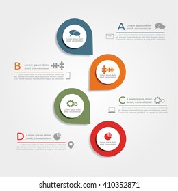 Infographic design template with place for your data. Vector illustration.