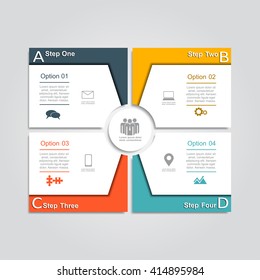 Infographic design template with place for your data. Vector illustration.