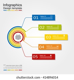 Infographic design template with place for your data. Vector illustration.