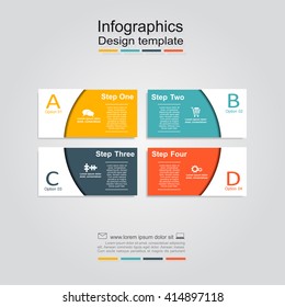 Infographic design template with place for your data. Vector illustration.