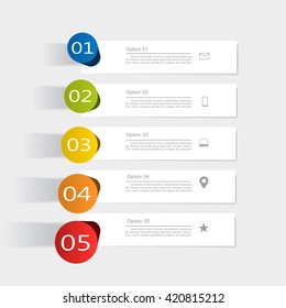 Infographic design template with place for your data. Vector illustration.