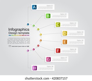 Infographic design template with place for your data. Vector illustration.