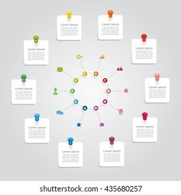 Infographic design template with place for your data. Vector illustration.