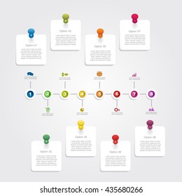 Infographic design template with place for your data. Vector illustration.