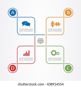 Infographic design template with place for your data. Vector illustration.