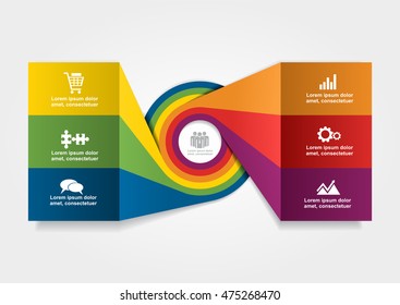 Infographic design template with place for your data. Vector illustration.