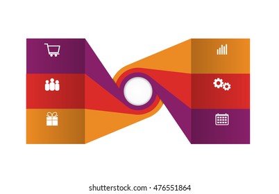 Infographic design template with place for your data. Vector illustration.