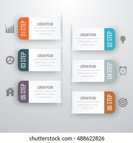Infographic design template with place for your data. Vector illustration.