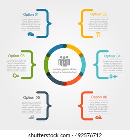 Infographic design template with place for your data. Vector illustration.