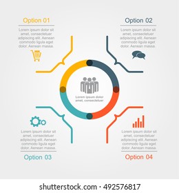 Infographic design template with place for your data. Vector illustration.