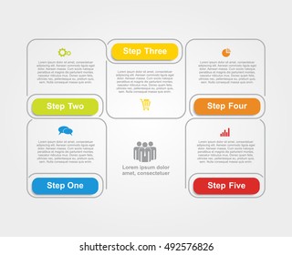 Infographic design template with place for your data. Vector illustration.