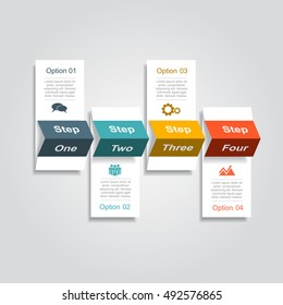 Infographic design template with place for your data. Vector illustration.