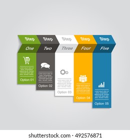 Infographic design template with place for your data. Vector illustration.