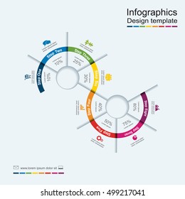 Infographic design template with place for your data. Vector illustration.