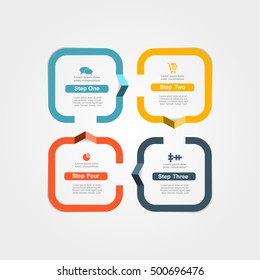Infographic design template with place for your data. Vector illustration.