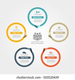 Infographic design template with place for your data. Vector illustration.