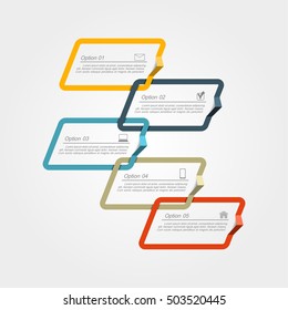 Infographic design template with place for your data. Vector illustration.