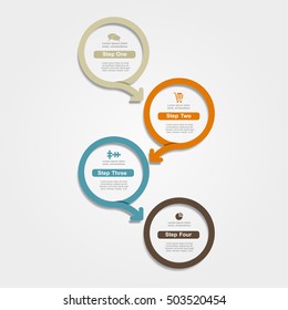 Infographic design template with place for your data. Vector illustration.
