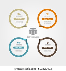 Infographic design template with place for your data. Vector illustration.