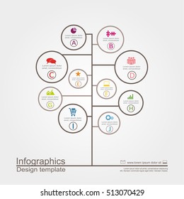 Infographic design template with place for your data. Vector illustration.