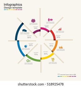 Infographic design template with place for your data. Vector illustration.