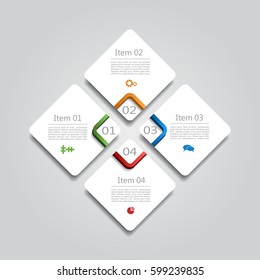 Infographic design template with place for your data. Vector illustration.
