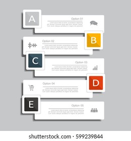 Infographic design template with place for your data. Vector illustration.