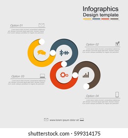 Infographic design template with place for your data. Vector illustration.