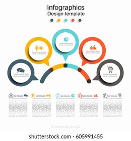 Infographic design template with place for your data. Vector illustration.