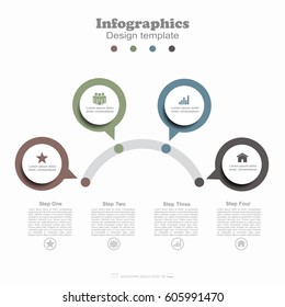 Infographic design template with place for your data. Vector illustration.