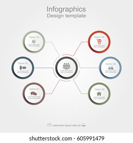 Infographic design template with place for your data. Vector illustration.