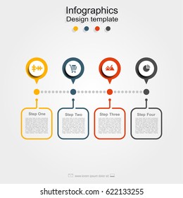 Infographic design template with place for your data. Vector illustration.