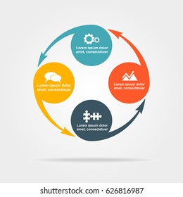 Infographic design template with place for your data. Vector illustration.