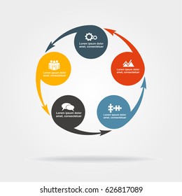 Infographic design template with place for your data. Vector illustration.