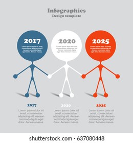 Infographic design template with place for your data. Vector illustration.