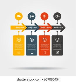 Infographic design template with place for your data. Vector illustration.
