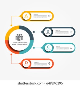 Infographic design template with place for your data. Vector illustration.