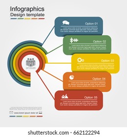 Infographic design template with place for your text. Vector illustration.