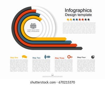 Infographic design template with place for your text. Vector illustration.