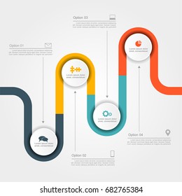 Plantilla de diseño gráfico con lugar para el texto. Ilustración vectorial.