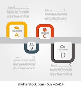 Infographic design template with place for your text. Vector illustration.