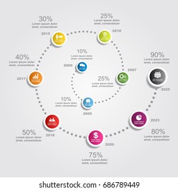 Infographic design template with place for your data. Vector illustration.
